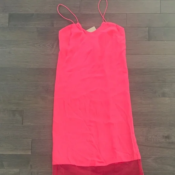 asos pink slip dress ASOS | Dresses | Asos Hot Pink Slip Midi Dress